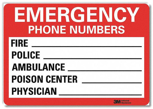 Safety Decal 7x10in Reflective Sheeting