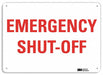 Facility Sign 10 in x 14 in Plastic
