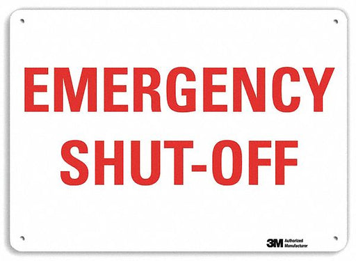 Facility Sign 10 in x 14 in Plastic
