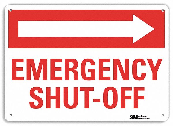 Facility Sign 7 in x 10 in Plastic
