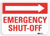 Safety Sign 10 in x 14 in Aluminum