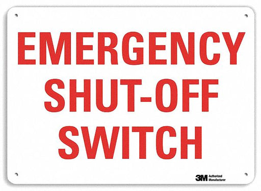 Facility Sign 7 in x 10 in Plastic