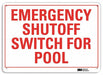 Safety Sign 10 in x 14 in Aluminum