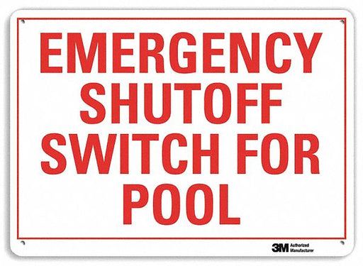 Facility Sign 10 in x 14 in Plastic