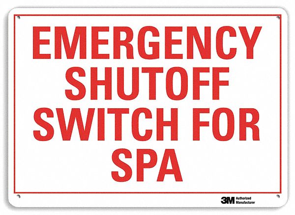 Facility Sign 10 in x 14 in Plastic