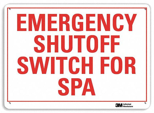 Facility Sign 7 in x 10 in Plastic