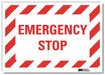 Rflctv Emergency Stop Label 5x7in