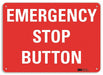 Emergency Sign 7 in x 10 in Aluminum