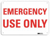 Facility Sign 10 in x 14 in Plastic