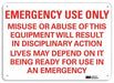 Notice Sign 7 in x 10 in Plastic