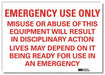 Safety Decal 10x14in Reflective Sheeting
