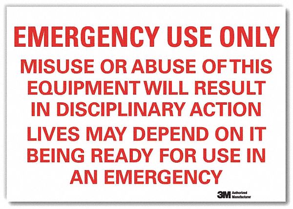 Safety Decal 10x14in Reflective Sheeting