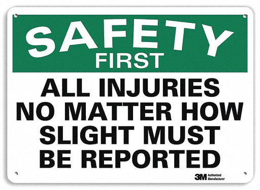Safety Sign 10 inx14 in Plastic