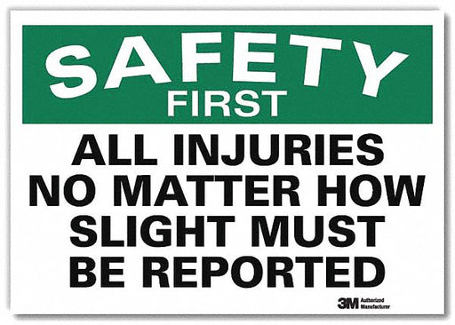 Safety Decal 7 in x 10 in Rflct Sheeting