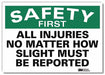 Safety Decal 5 in x 7 in Rflct Sheeting