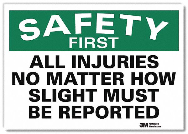 Safety Decal 5 in x 7 in Rflct Sheeting