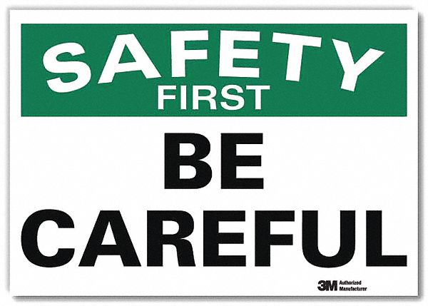 Safety Decal 10in x 14in Rflct Sheeting