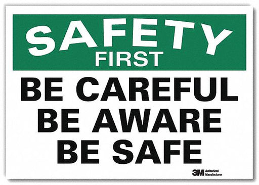 Safety Decal 10in x 14in Rflct Sheeting