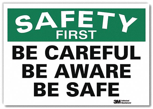 Safety Decal 5 in x 7 in Rflct Sheeting