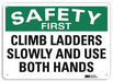 Safety Sign 10 inx14 in Plastic