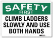Safety Decal 7 in x 10 in Rflct Sheeting