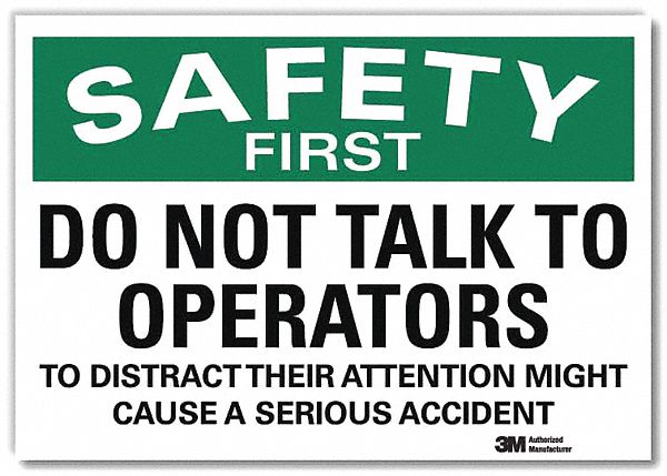 Safety Decal 5 in x 7 in Rflct Sheeting