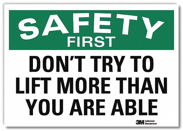Safety Decal 10in x 14in Rflct Sheeting