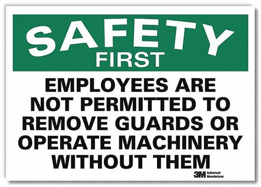 Safety Decal 5 in x 7 in Rflct Sheeting