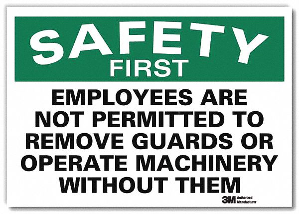Safety Decal 7 in x 10 in Rflct Sheeting