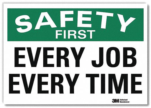 Safety Decal 5 in x 7 in Rflct Sheeting