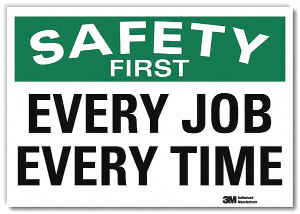 Safety Decal 5 in x 7 in Rflct Sheeting