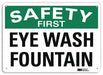Safety Sign 10 in x 14 in Aluminum
