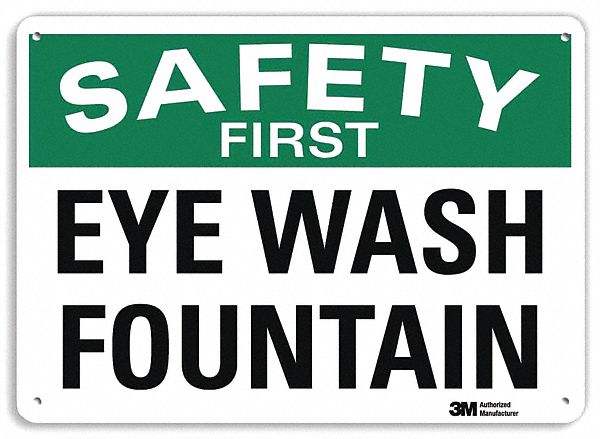 Safety Sign 7 in x 10 in Plastic