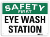 Safety Sign 10 in x 14 in Plastic