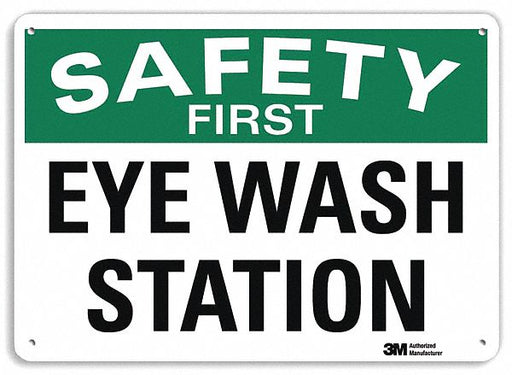 Safety Sign 7 in x 10 in Plastic