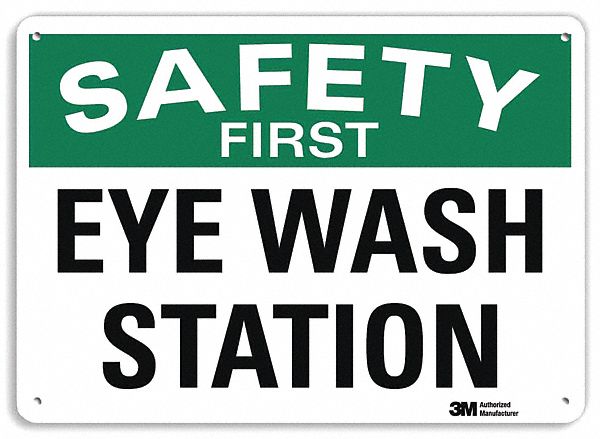 Safety Sign 7 in x 10 in Plastic