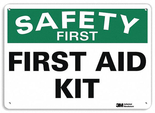 Safety Sign 10 in x 14 in Plastic