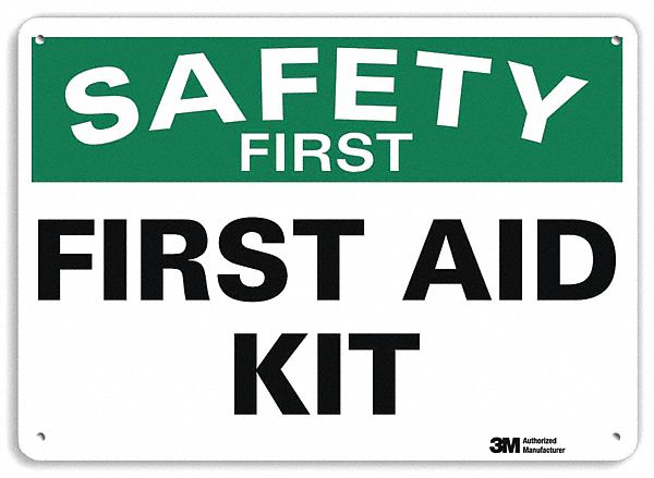 Safety Sign 10 in x 14 in Plastic