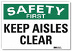 Safety Decal 10x14in Reflective Sheeting