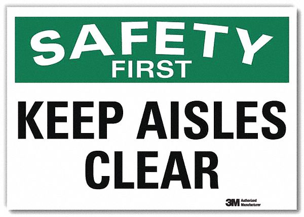 Safety Decal 7x10in Reflective Sheeting