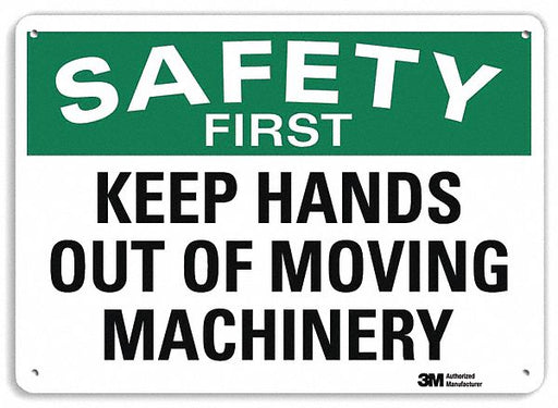 Safety Sign 7 in x 10 in Plastic