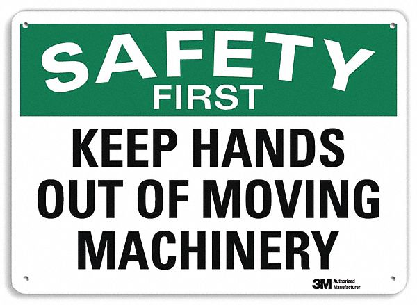 Safety Sign 10 inx14 in Plastic