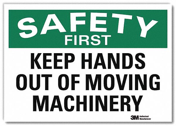 Safety Decal 5inx7in Reflective Sheeting