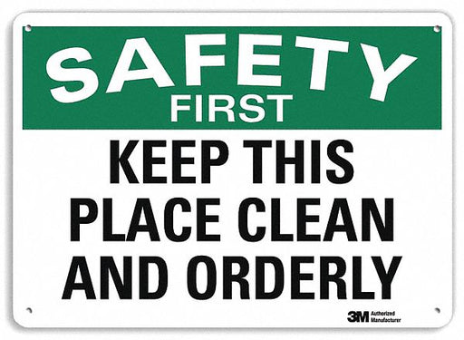 Safety Sign 7 in x 10 in Plastic