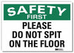 Safety Decal 10x14in Reflective Sheeting