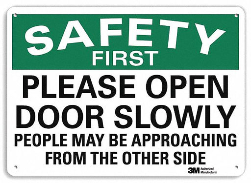 Safety Sign 7 in x 10 in Plastic