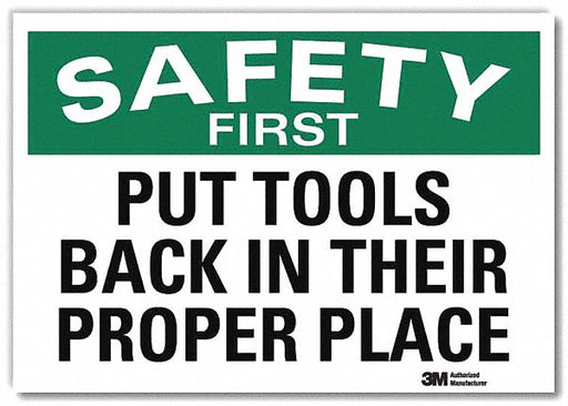 Safety Decal 7x10in Reflective Sheeting