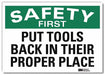 Safety Decal 5inx7in Reflective Sheeting