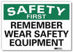 Safety Decal 10x14in Reflective Sheeting