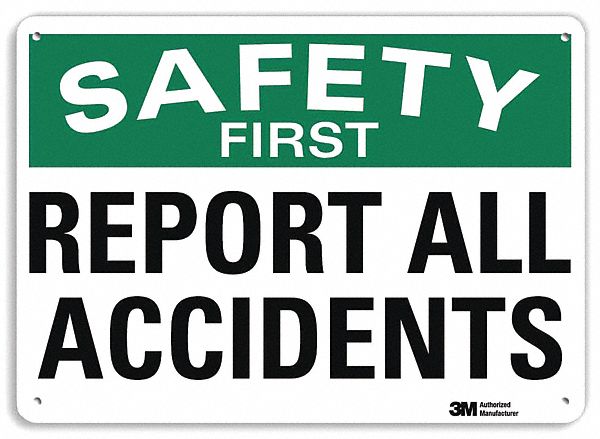 Safety Sign 10 inx14 in Plastic